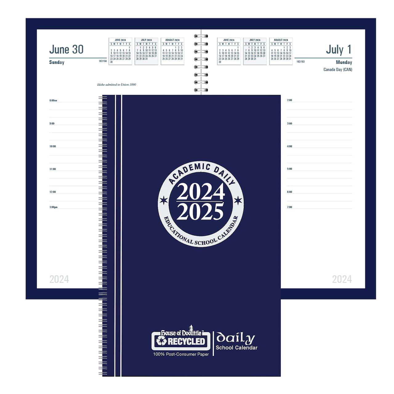 House of Doolittle® Blue Recycled Daily Educational Planner
